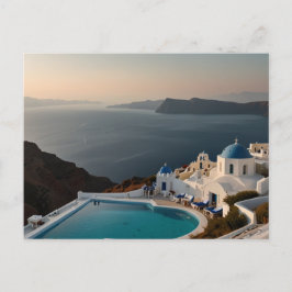 Santorini Sunset Bliss Postkarte