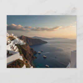 Santorini Sunset Bliss Postkarte
