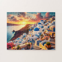 Santorini Sunset Greece Mediterranean Escape Gift