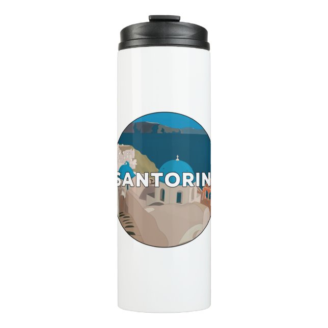 Santorini Thermosbecher (Vorderseite)