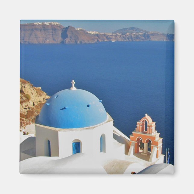 Santorini von Oia Magnet (Vorne)