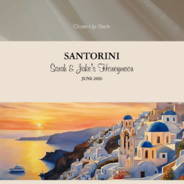 Santorini Wasserfarbe Schultertasche Tasche