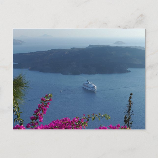 Santorini Waters Postkarte (Vorderseite)