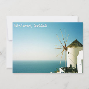 Santorini Windmühle, Griechenland Card