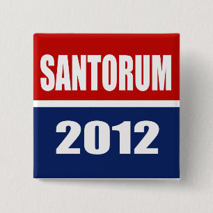 SANTORUM 2012 BUTTON