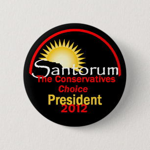 Santorum 2012 button
