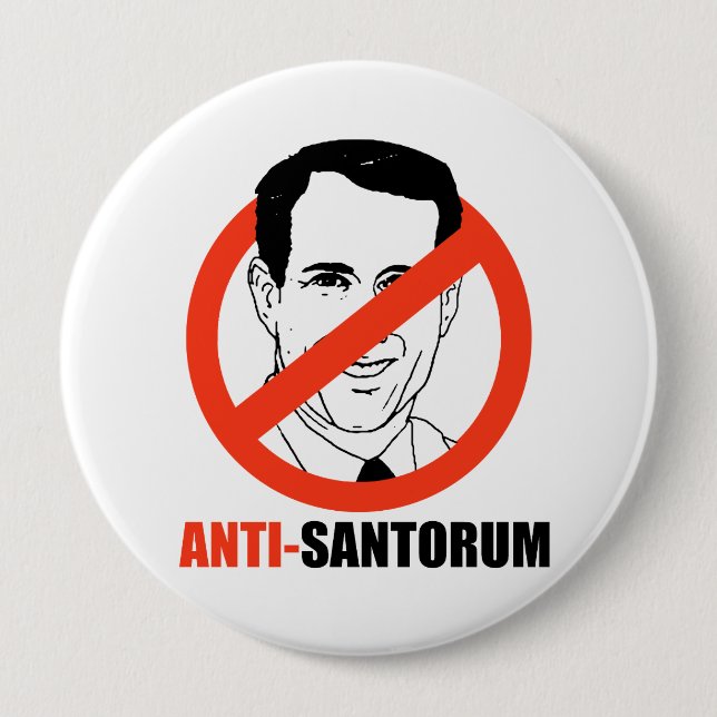 Santorum- Button (Vorderseite)