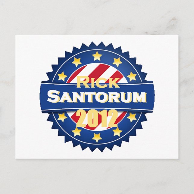 Santorum Postkarte (Vorderseite)