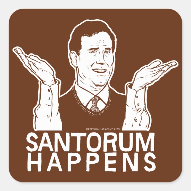 Santorum se produit autocollant (Devant)