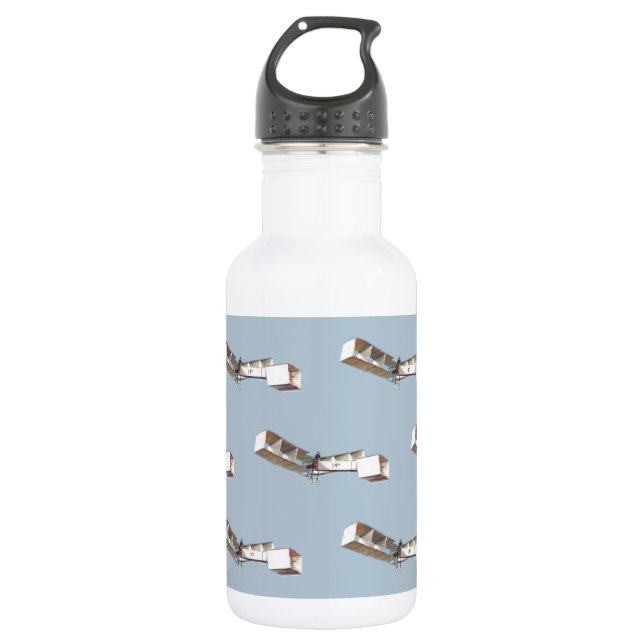 Santos-Dumont 14-Bis-Flugzeug Trinkflasche (Vorderseite)