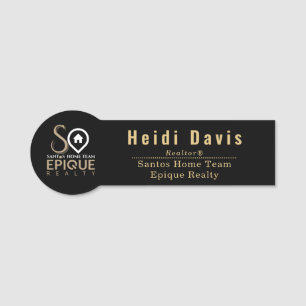 Santos Zuhause Team - Epique Realty Name Tag Namensschild