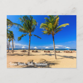 Sanur Beach, Bali, Indonesien Postkarte