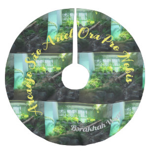 São Ariel PANDA Saio de arvore Polyester Weihnachtsbaumdecke