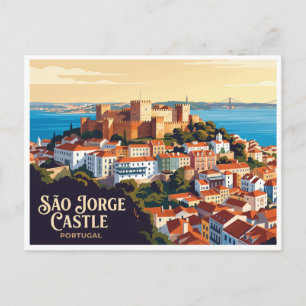 São Jorge Burg Lissabon Portugal Postkarte