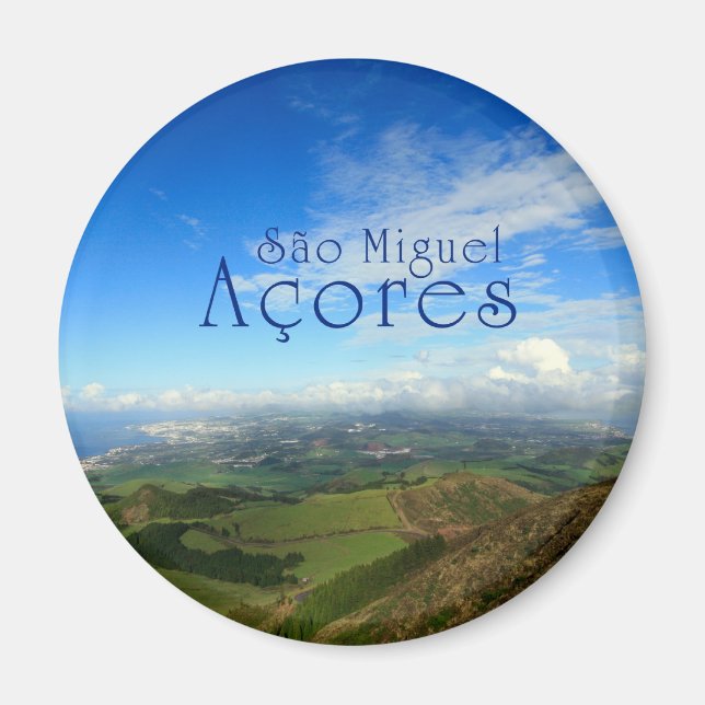 Sao Miguel Insel Azores Magnet (Vorne)