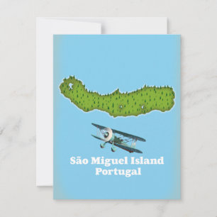 São Miguel Insel Portugal Karte