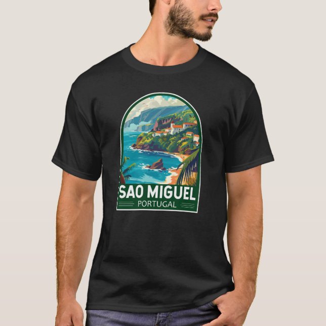 Sao Miguel Island Portugal T-Shirt (Vorderseite)