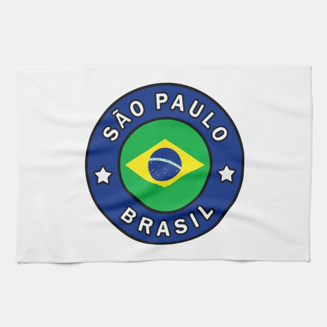 São Paulo Brasil Geschirrtuch (Horizontal)