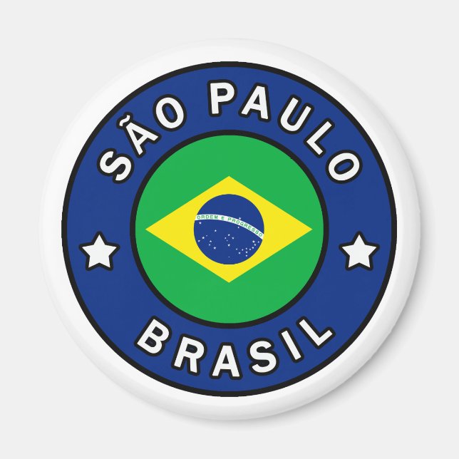 São Paulo Brasil Magnet (Vorne)