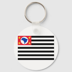 São Paulo, Brasilien-Flagge Schlüsselanhänger