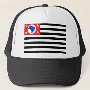 São Paulo, Brasilien-Flagge Truckerkappe