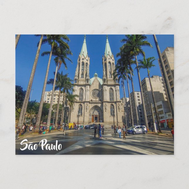 São Paulo, Brasilien, Kathedrale Postkarte (Vorderseite)