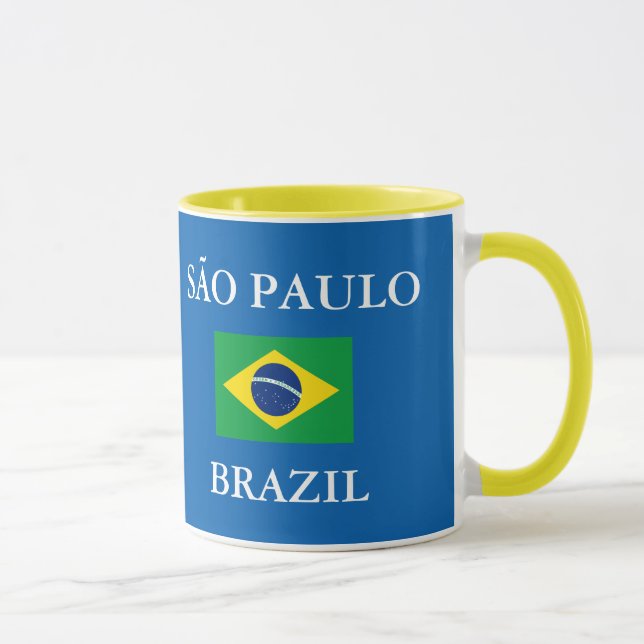 Sao-Paulo Brasilien Wappen-Tasse Tasse (Rechts)