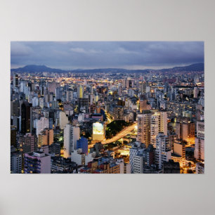 Sao Paulo Cityscape 2 Poster