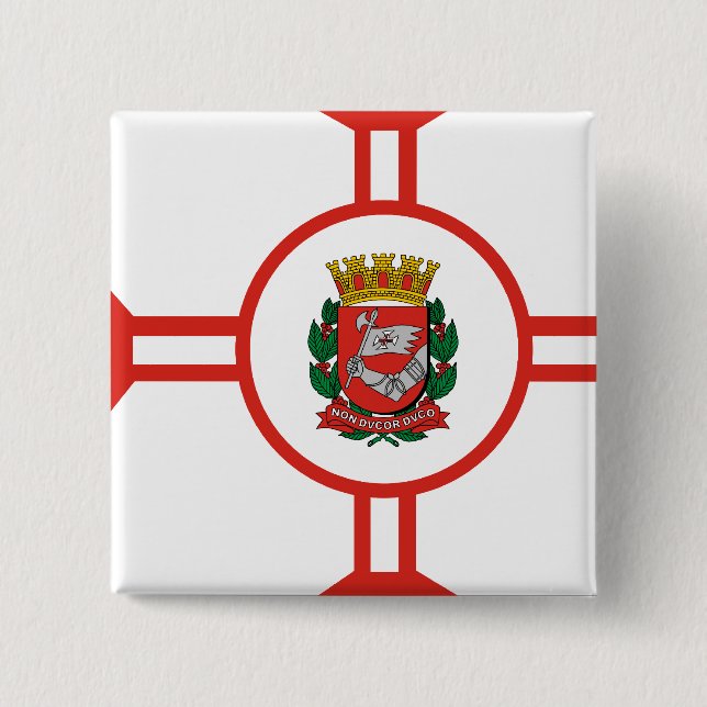 Sao-Paulo Stadt, Brasilien Button (Vorderseite)