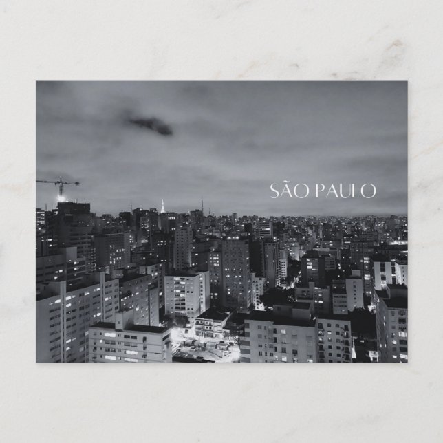 São Paulo - Stadt Postkarte (Vorderseite)
