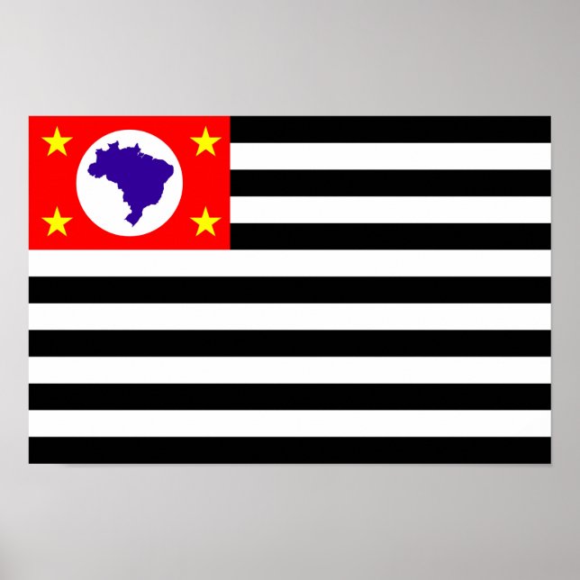 Sao Paulo Symbol für die Stadt Brasilien Poster (Vorne)