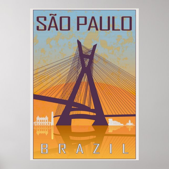 Sao Paulo vintage Poster (Vorne)