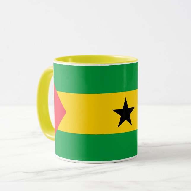Sao Tome and Principe Flag Tasse (Vorderseite Links)