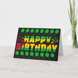 São Tomé und Príncipe Flag Patriotic Geburtstag Karte