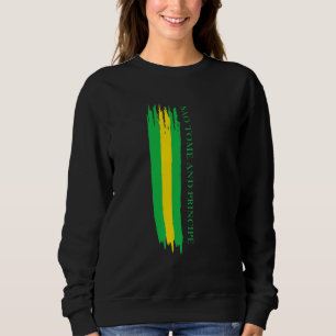 São-Tomé-und-Príncipe-Flagge Farb Streifen Sweatshirt