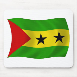 São Tomé und Príncipe Flagge Mauspad