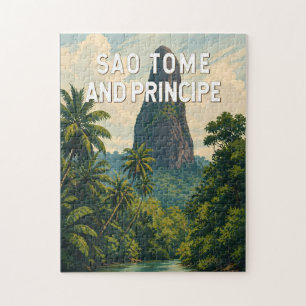 Sao Tome und Principe Illustration Reise Kunst
