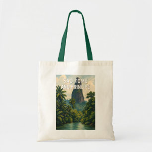 Sao Tome und Principe Illustration Reise Kunst Tragetasche