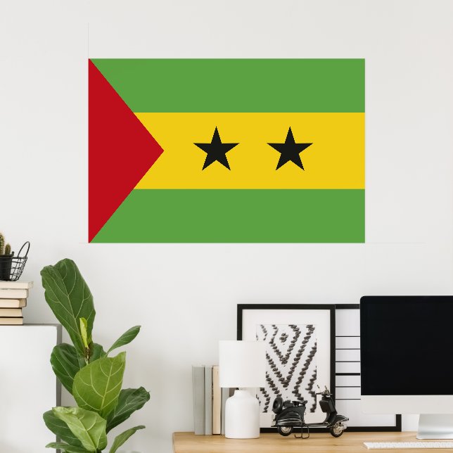 São Tomé und Príncipe Poster (Heimbüro)