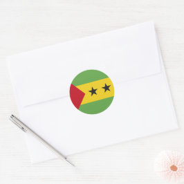 São Tomé und Príncipe Runder Aufkleber