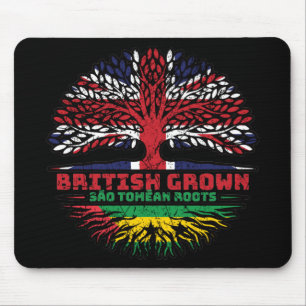 Sao Tome und Principe Sao Tomean British UK Tree Mousepad