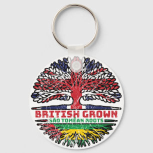 São Tomé und Principe São Toméer Britisch UK Baum Schlüsselanhänger