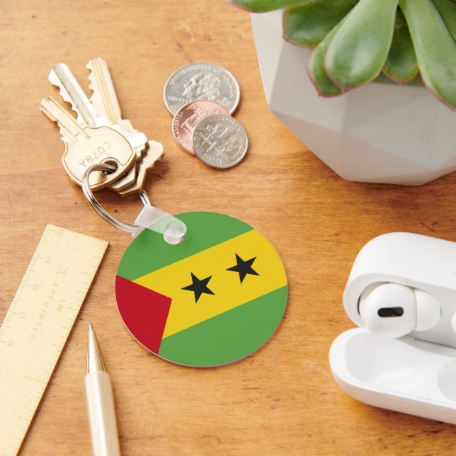 São Tomé und Príncipe Schlüsselanhänger (Schreibtisch)