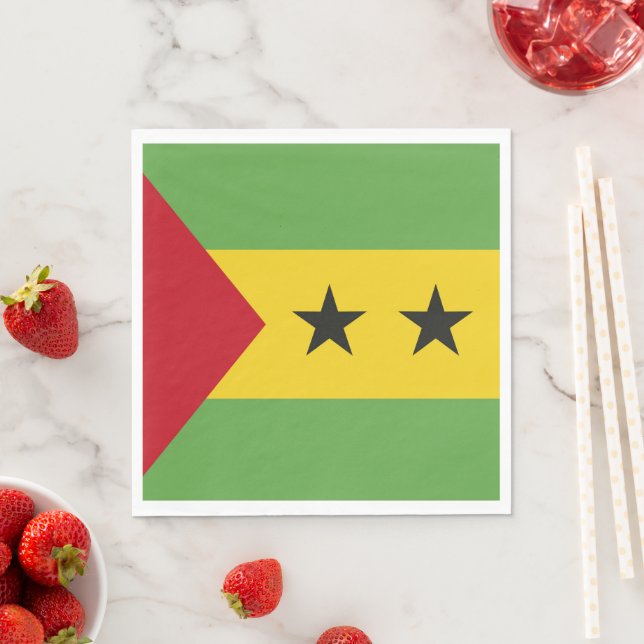 São Tomé und Príncipe Serviette (Beispiel)