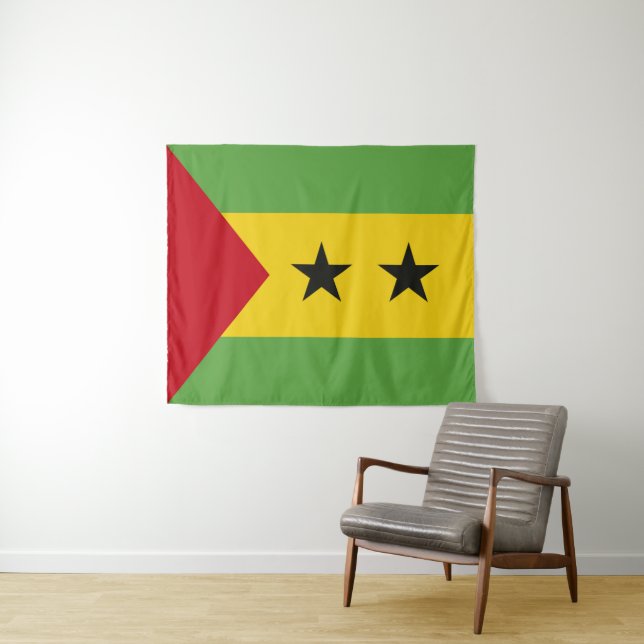 São Tomé und Príncipe Wandteppich (Beispiel (Horizontal))
