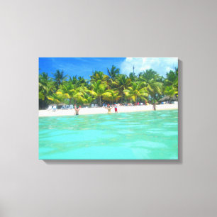 SAONA STRAND AUF LEINWAND 20 "x 16"