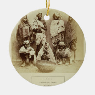 Saonras, ein eingeborener Stamm von Saugor, Keramikornament