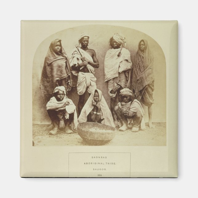 Saonras, eine Aborigine-Versuchsgruppe aus Saugor, Magnet (Vorne)