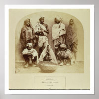 Saonras, eine Aborigine-Versuchsgruppe aus Saugor,