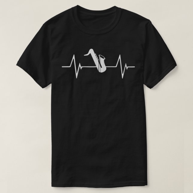 Saophone Heartbeat-Geschenk Zip T-Shirt (Design vorne)